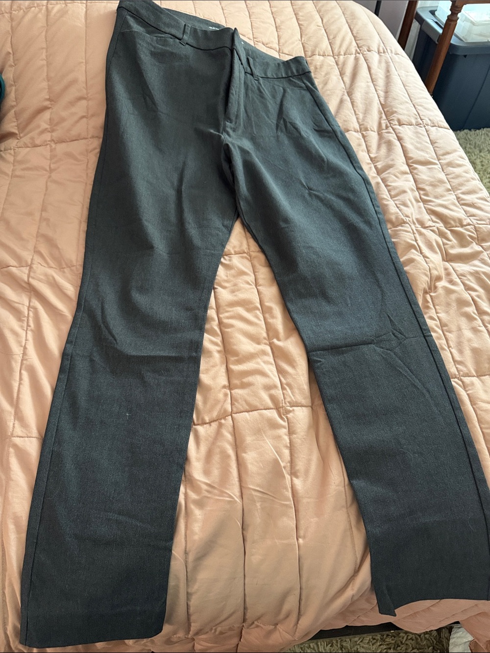 Women’s  Dark Gray Dress Pants - Slim Fit